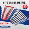 image:imageWORKPRO 2Pack Magnetic Wrench Organizer 12Piece Wrench Holder Set for Tool Box Drawer Wrenches Rack Tool Trays SAE14  1516 and Metric6mm24mmMagnetic wrench organizer2PC
