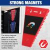 image:imageWORKPRO 2Pack Magnetic Wrench Organizer 12Piece Wrench Holder Set for Tool Box Drawer Wrenches Rack Tool Trays SAE14  1516 and Metric6mm24mmMagnetic wrench organizer2PC