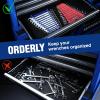 image:imageWORKPRO 2Pack Magnetic Wrench Organizer 12Piece Wrench Holder Set for Tool Box Drawer Wrenches Rack Tool Trays SAE14  1516 and Metric6mm24mmMagnetic wrench organizer4PC