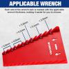 image:imageWORKPRO 2Pack Magnetic Wrench Organizer 12Piece Wrench Holder Set for Tool Box Drawer Wrenches Rack Tool Trays SAE14  1516 and Metric6mm24mmMagnetic wrench organizer2PC