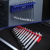 image:imageWORKPRO 2Pack Magnetic Wrench Organizer 12Piece Wrench Holder Set for Tool Box Drawer Wrenches Rack Tool Trays SAE14  1516 and Metric6mm24mmWall mount wrench organizer2PC