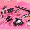 image:imageWORKPRO 35Piece Pink Tools Set  36V Pink Electric Cordless Screwdriver Set