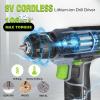 image:imageWORKPRO 43PCS Cordless Drill Driver with 8V Lithium  Pink amp WORKPRO 43PCS Cordless Drill Driver with 8V Lithium  Green