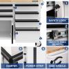 image:imageWORKPRO 62 Rolling Tool Chest Heavy Duty Mobile Tool Storage Cabinet with 7Drawer amp 2Door Power Strip Locking System 1000 LBS Capacity Rolling Cabinet for Garage Kitchen amp Warehouse