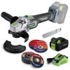 image:imageWORKPRO Cordless Angle Grinder 20V Brushless Grinder with 40Ah Battery and Fast Charger 412 Inch Dics