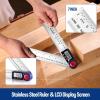 image:imageWORKPRO Digital Angle Finder 7Inch  200 mm Stainless Steel Angle Finder Tool with Lock amp Hold Function Precision Measuring Tool with Bag for Woodworking Carpentry Construction Projects