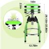 image:imageWORKPRO Heavy Duty Adjustable Hydraulic Shop StoolGarage Bar Stool 29in to 3386in 330Pound Capacity BlackGreen