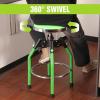 image:imageWORKPRO Heavy Duty Adjustable Hydraulic Shop StoolGarage Bar Stool 29in to 3386in 330Pound Capacity BlackGreen