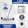 image:imageWORKPRO Magnetic Pickup Tool 17 Magnetic Sweeper with Telescoping Adjustable Handle 88 LBS Magnetic Capacity Heavy Duty Nail Pickup Tool for Yard Garage amp Workshop Cleanup