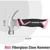 image:imageWORKPRO Pink Cordless 20V Lithiumion Drill Driver SetWORKPRO 8 oz Claw Hammer
