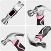 image:imageWORKPRO Pink Cordless 20V Lithiumion Drill Driver SetWORKPRO 8 oz Claw Hammer