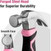 image:imageWORKPRO Pink Cordless 20V Lithiumion Drill Driver SetWORKPRO 8 oz Claw Hammer