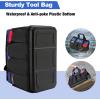 image:imageWORKPRO Tool Bag 18 Inch Tool Bag with Waterproof Molded Base Open Top Tool Organizer Bag with 20 Pockets Adjustable Shoulder StrapBag