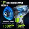 image:imageWORKPROX 20V Cordless Rotary Hammer Drill amp 12V Cordless Drill Driver and Home Tool Kit