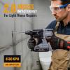 image:imageWORKPROX 20V Cordless Rotary Hammer Drill amp 12V Cordless Drill Driver and Home Tool Kit