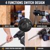 image:imageWORKPROX 20V Cordless Rotary Hammer Drill amp 12V Cordless Drill Driver and Home Tool Kit