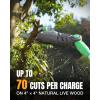 image:imageWORKPROX Cordless Pole Saw with Battery 20V 40Ah Battery Powered 8 Inch Electric Pole Chainsaw 4000mAh Power Bank with Quick Charge 30 Lightweight 92 FT Max Reach Pole Saw for Tree Trimming
