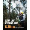 image:imageWORKPROX Cordless Pole Saw with Battery 20V 40Ah Battery Powered 8 Inch Electric Pole Chainsaw 4000mAh Power Bank with Quick Charge 30 Lightweight 92 FT Max Reach Pole Saw for Tree Trimming
