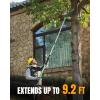 image:imageWORKPROX Cordless Pole Saw with Battery 20V 40Ah Battery Powered 8 Inch Electric Pole Chainsaw 4000mAh Power Bank with Quick Charge 30 Lightweight 92 FT Max Reach Pole Saw for Tree Trimming