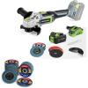 image:imageWORKPRO 20V Cordless Angle Grinder Kit 412 Inch and WORKPRO 20Pack Flap Discs 412inch Arbor Size 78inch