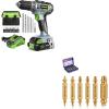 image:imageWORKPRO 20V Cordless Drill Driver Kit amp 6PCS Screw Extractor Set