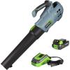 image:imageWORKPRO 20V Cordless Leaf Blower Electric Gardening Tool Powered Sweeper with 20Ah Battery and 1 Hour Quick Charger Included