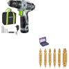 image:imageWORKPRO Cordless Drill Driver Kit amp 6PCS Screw Extractor Set