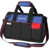 image:imageWORKPRO Tool Bag 18 Inch Tool Bag with Waterproof Molded Base Open Top Tool Organizer Bag with 20 Pockets Adjustable Shoulder StrapBag