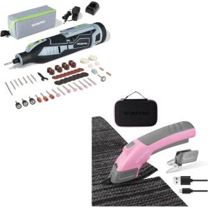 image:imageWORKPRO 12V Cordless Rotary Tool Kit amp WORKPRO 4V Cordless Electric Scissors