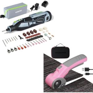 image:imageWORKPRO 12V Cordless Rotary Tool Kit amp WORKPRO Cordless Electric Scissors