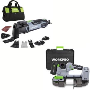 image:imageWORKPRO Oscillating MultiTool Kit and 20V Cordless Band Saw