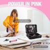 image:imageWORKPRO 12V Cordless Rotary Tool Kit amp WORKPRO 20V Pink Cordless Drill Driver and Home Tool Set