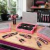 image:imageWORKPRO 157PCS Home Tool Set with 20V Power Drill Green amp WORKPRO 43PCS Pink Tool Set with 8V Power Drill and Bits Pink