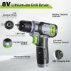image:imageWORKPRO 157PCS Home Tool Set with 20V Power Drill amp WORKPRO 8V Cordless Drill Driver Set with 53pcs Bit Set  Green