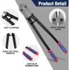 image:imageWORKPRO 18 Bolt Cutter Chrome Molybdenum Steel Blade Heavy Duty Bolt Cutter with Soft Rubber Grip Cutting Tool for Cut Chain Wire Screw Rivet Blackbluered24