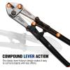 image:imageWORKPRO 18 Bolt Cutter Chrome Molybdenum Steel Blade Heavy Duty Bolt Cutter with Soft Rubber Grip Cutting Tool for Cut Chain Wire Screw Rivet Blackbluered30