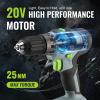 image:imageWORKPRO 20V Cordless Drill Driver Kit and 100 Piece Kitchen Drawer Household Hand Tool Set