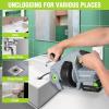 image:imageWORKPRO 20V Electric Drain Auger 25Ft Plumbing Snake Drain Hair Removal Tool Set with 20AH Battery and Charger Toilet Snake for Sewer Bathroom Sink Drain Snake 342 Pipe