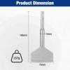image:imageWORKPRO 3inch SDS Plus Chisel Cranked Angled Bent Tile Removal Chisel for Tile Laminate Floor Wall Moldings Compatible with SDSPlus Tools