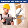 image:imageWORKPRO 3inch SDS Plus Chisel Cranked Angled Bent Tile Removal Chisel for Tile Laminate Floor Wall Moldings Compatible with SDSPlus Tools