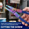image:imageWORKPRO 8 Wire StripperWire Crimping Tool Wire Stripper Tools for 1022 AWGWire Cutter Wire Crimper Cable Stripper Wiring Tools and MultiFunction Hand Tool with Titanium CoatedTitanium Coated