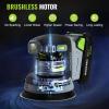 image:imageWORKPRO Brushless Random Orbital Sander Cordless amp 150piece Sanding Discs Set