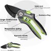 image:imageWORKPRO Bypass Pruning Shears 8 Stainless Steel Gardening Hand Pruner Professional Garden Trimming Scissors with Sharp SK5 Steel Blades Ideal Garden ToolGreenAnvil
