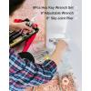 image:imageWORKPRO Cordless Drill Driver Kit and 236 Pieces Pink Tool Set with Easy Carrying Round Pouch