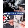 image:imageWORKPRO Mini Pliers Wrench 4Inch Smooth Jaw Pliers HighToughness Alloy Steel Adjustable Wrench Pliers with Smooth Parallel Jaws AntiRust Coating EDC Pliers for Tight Spaces amp Versatile UseSliver