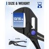 image:imageWORKPRO Mini Pliers Wrench 4Inch Smooth Jaw Pliers HighToughness Alloy Steel Adjustable Wrench Pliers with Smooth Parallel Jaws AntiRust Coating EDC Pliers for Tight Spaces amp Versatile UseBlack