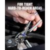 image:imageWORKPRO Mini Pliers Wrench 4Inch Smooth Jaw Pliers HighToughness Alloy Steel Adjustable Wrench Pliers with Smooth Parallel Jaws AntiRust Coating EDC Pliers for Tight Spaces amp Versatile UseSliver