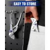 image:imageWORKPRO Mini Pliers Wrench 4Inch Smooth Jaw Pliers HighToughness Alloy Steel Adjustable Wrench Pliers with Smooth Parallel Jaws AntiRust Coating EDC Pliers for Tight Spaces amp Versatile UseSliver