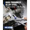 image:imageWORKPRO Mini Pliers Wrench 4Inch Smooth Jaw Pliers HighToughness Alloy Steel Adjustable Wrench Pliers with Smooth Parallel Jaws AntiRust Coating EDC Pliers for Tight Spaces amp Versatile UseSliver