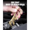 image:imageWORKPRO Mini Water Pump Pliers 4Inch Groove Joint Pliers Fast Adjustable Tongue and Groove Plier with 15Position PushLock VJaw for MultiSurface Grip EDC Plier for Tight Spaces amp Versatile UseChampagne